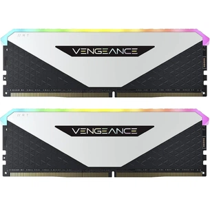 Модуль пам'яті для комп'ютера DDR4 32GB (2x16GB) 3600 MHz Vengeance RGB RT White Corsair (CMN32GX4M2Z3600C18W) зображення 1
