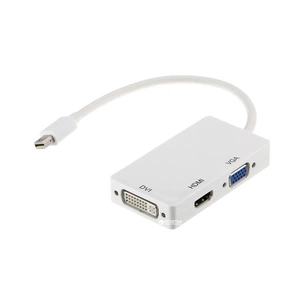 Порт-реплікатор PowerPlant mini Display Port — HDMI, DVI, VGA (3 в 1) (CA910946) зображення 1