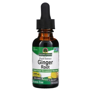 Травы Nature's Answer Имбирь, 1000 мг, экстракт корня без спирта, Ginger Root, Fluid Extract (NTA-00616) изображение 1
