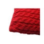 Подушка Прованс в'язана декоративна Коси червона 33х33 см (027419) - зменшене зображення 2