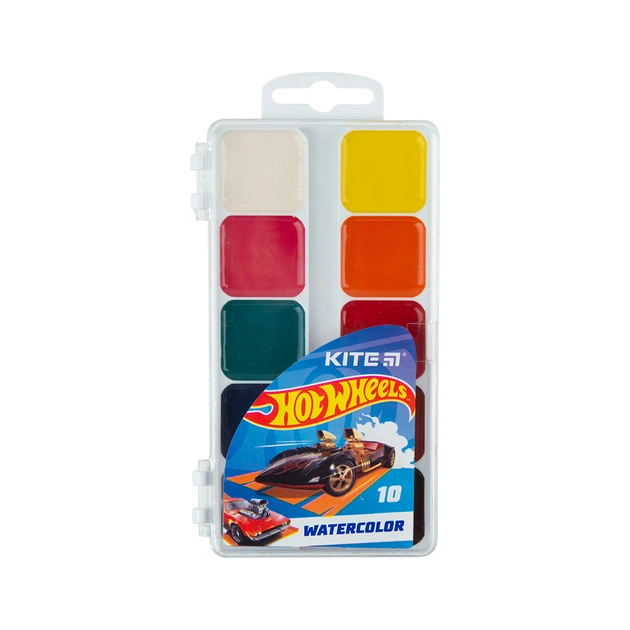 Акварельні фарби Kite Hot Wheels 10 кольорів (HW23-060) - зображення 1