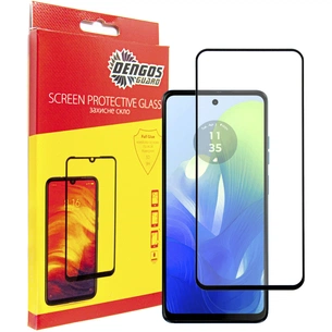 Скло захисне Dengos Full Glue Motorola Moto G04 (black) (TGFG-354) зображення 1