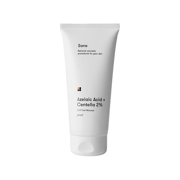 Гель для вмивання Sane Azelaic Acid + Centella 2% Soft Gel-Mousse pH 6.7 200 мл (4820266830977) - зображення 1
