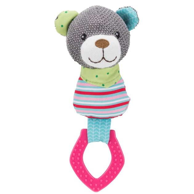 Іграшка для собак Trixie «Junior» Ведмедик з кільцем 23 см (4011905361772) - зображення 1
