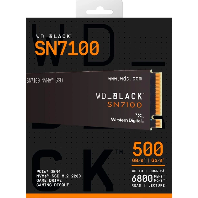 Накопичувач SSD M.2 2280 500GB SN7100 WD (WDS500G4X0E) - picture 3