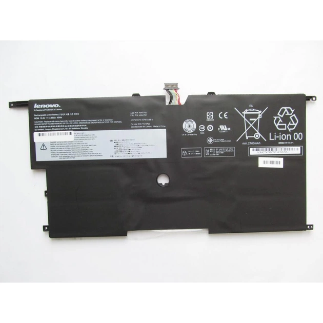 Аккумулятор для ноутбука Lenovo ThinkPad X1 Carbon (2nd Gen) 45N1700, 2990mAh (45Wh), 4cell, (A47457) - изображение 1