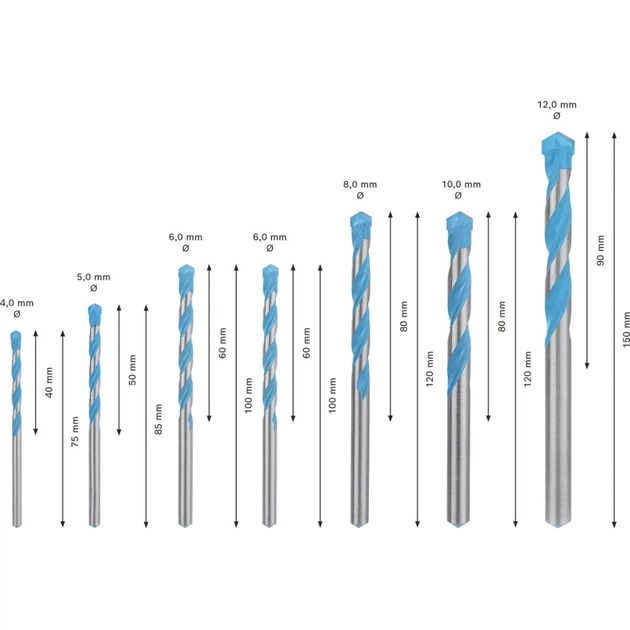 Набір свердл Stanley Expert MultiConstruction по металу CYL-9, 4/5/6/6/8/10/12 мм, 7 шт. (2.608.900.647) - picture 6