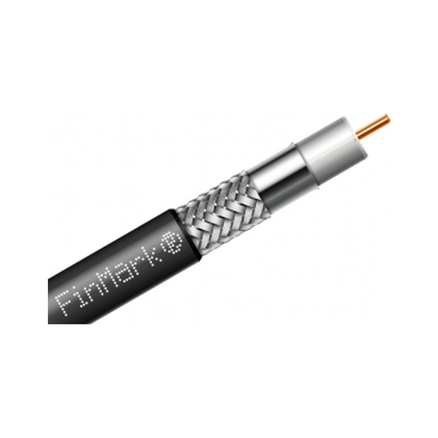 Кабель телевізійний FinMark RG-8-TC90 коаксіальний, black, 100м (274129) - зображення 1