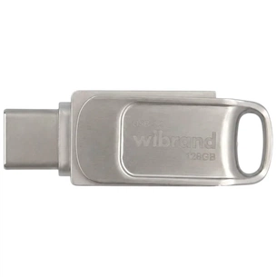 USB флеш накопитель Wibrand 128GB Bee Silver USB 3.2/Type-C (WI3.2TC/BE128TC039S) изображение 1