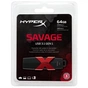 USB флеш накопичувач Kingston 64GB HyperX Savage USB 3.1 (HXS3/64GB) - зменшене зображення 5