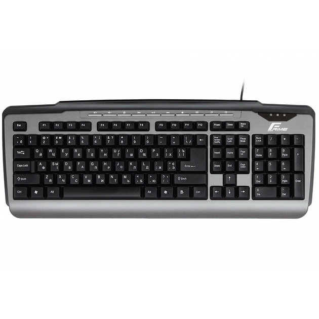 Клавіатура Frime Classic Keyboard Black-Silver USB (FKBB0323) - зображення 1