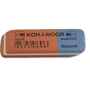 Гумка Koh-i-Noor combined eraser BlueStar, 6521/40 (6521040021KD) зображення 1