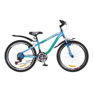 Велосипед Discovery 24" FLINT 2018 AM 14G Vbr рама-13" St синьо-біло-зелений (OPS-DIS-24-090) зображення 1