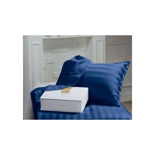 Постільна білизна MirSon Сатин Premium-страйп Blue Sea 200х220 (2200000019202) зображення 1