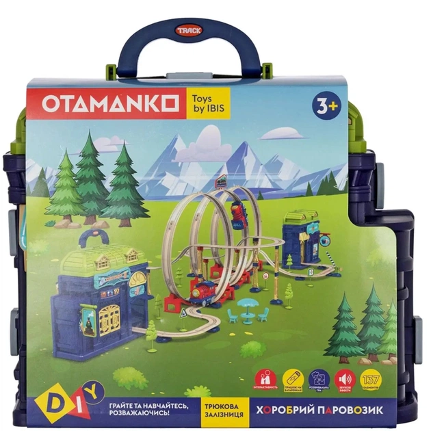 Железная дорога Otamanko Храбрый паровозик трюковая железная дорога 137 деталей (89960) - изображение 9
