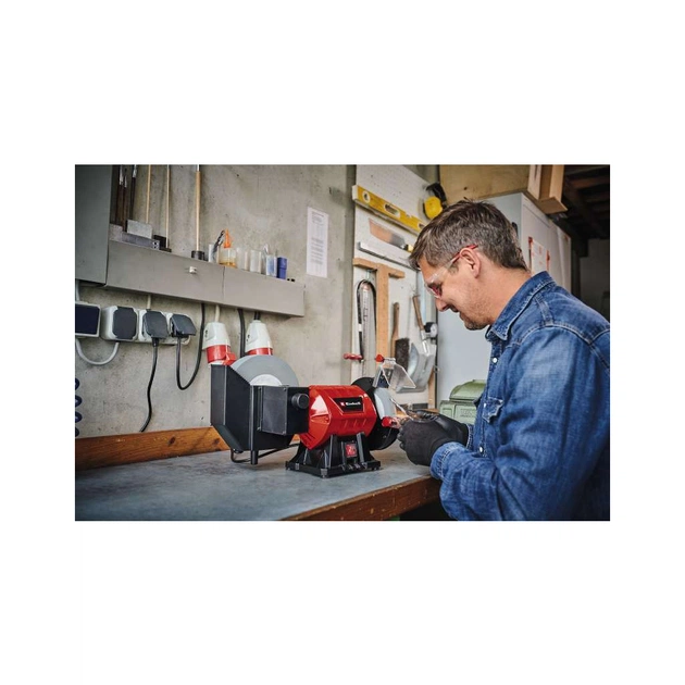Точильний верстат Einhell TC-WD 200/150, 250 Вт, диски 200/150 мм, 134/2980 (4417242) - picture 8