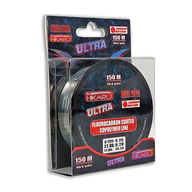 Волосінь Lineaeffe Hikaru Plus+ Fluorocarbon Coating 150 м 0.25 мм 9.2 кг (3400025/N) - зображення 1