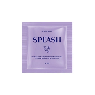 Зубна паста Splash Освіжальна з відбілювальним ефектом Зі смаком ванілі та лаванди 3 г (4820266831769) зображення 1