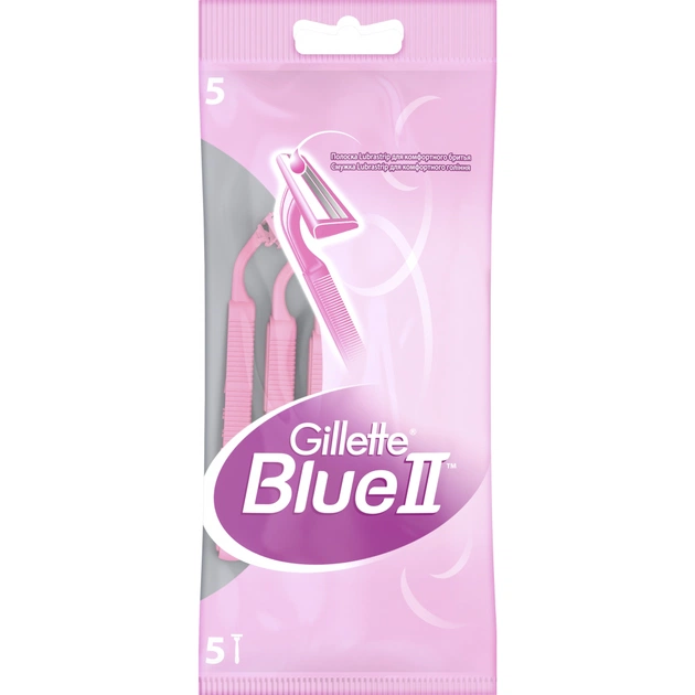 Бритва Gillette одноразові для жінок Blue 2 5 шт (3014260289287) - изображение 1