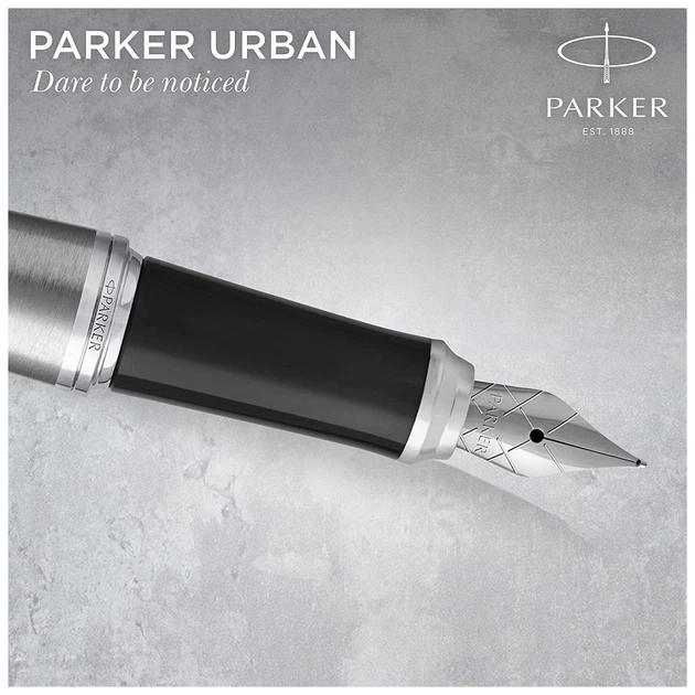 Ручка пір'яна Parker URBAN 17 Metro Metallic CT  FP M (30 312) - изображение 7