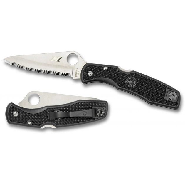 Ніж Spyderco Pacific Salt, серрейтор (C91SBK) - изображение 1