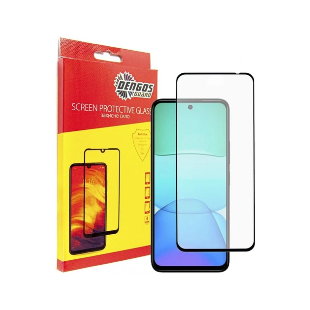 Стекло защитное Dengos Full Glue Xiaomi Redmi 13x 4G Black (TGFG-425) - изображение 1