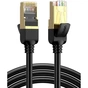Патч-корд 0.5м, F/FTP cat 7 RJ-45 black Ugreen (U_11229) - уменьшенное изображение 1