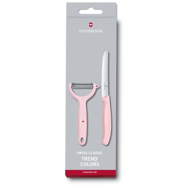Набор ножей Victorinox SwissClassic Paring Set Tomato and Kiwi Light Pink (6.7116.23L52) - изображение 1