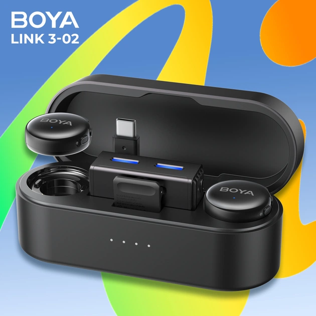Мікрофон Boya LINK 3-02 Type-C/TRS Black (LINK 3-02) - изображение 5