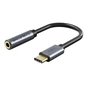Кабель Cabletime USB Type-C - Audio 3.5 мм (M/F), 0.15 м, Black (CPA6G) - уменьшенное изображение 1