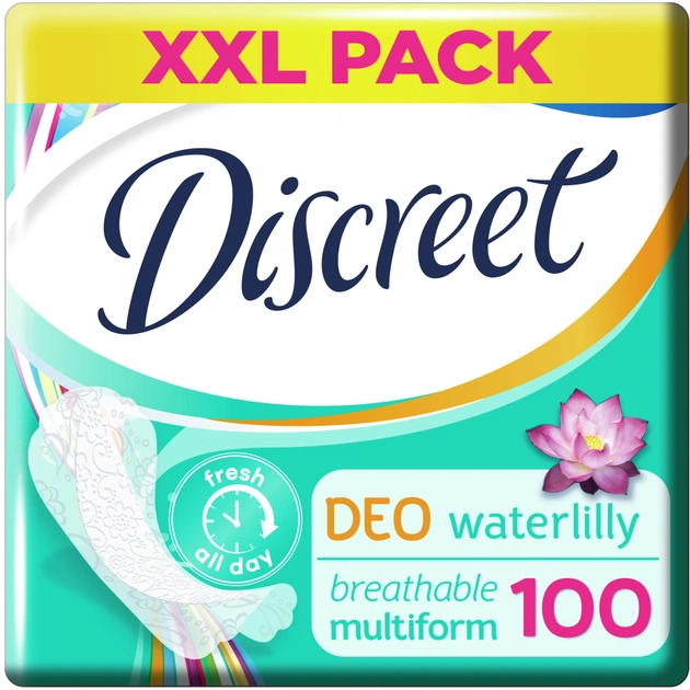 Щоденні прокладки Discreet Deo Water Lily 100 шт. (8001090162274/8700216152921) - picture 3