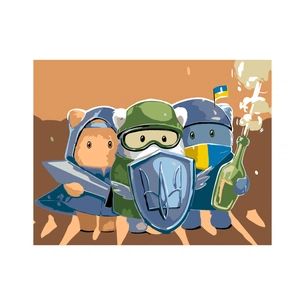 Картина по номерам Rosa Start Пухнастики Вартові 35х45 см (4823098531081) зображення 1