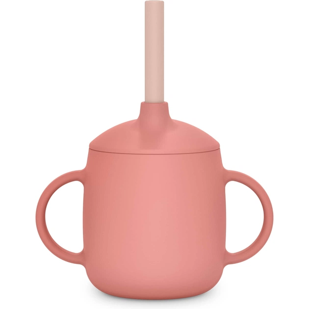 Поїльник-непроливайка Suavinex Colour Essence силіконова 3 в 1 (з носиком та трубочкою), 270 мл, +6 м, рожева (402900) - изображение 3