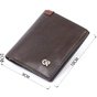 Портмоне Grande Pelle У гладкій шкірі Коричневе (11328) - зменшене зображення 3