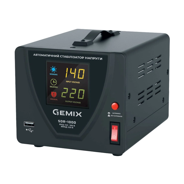 Стабилизатор напряжения Gemix SDR-1000 (SDR1000.700W) - изображение 1