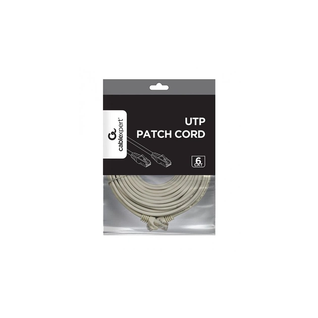 Патч-корд 15м UTP cat 6 CCA gray Cablexpert (PP6U-15M) - изображение 2