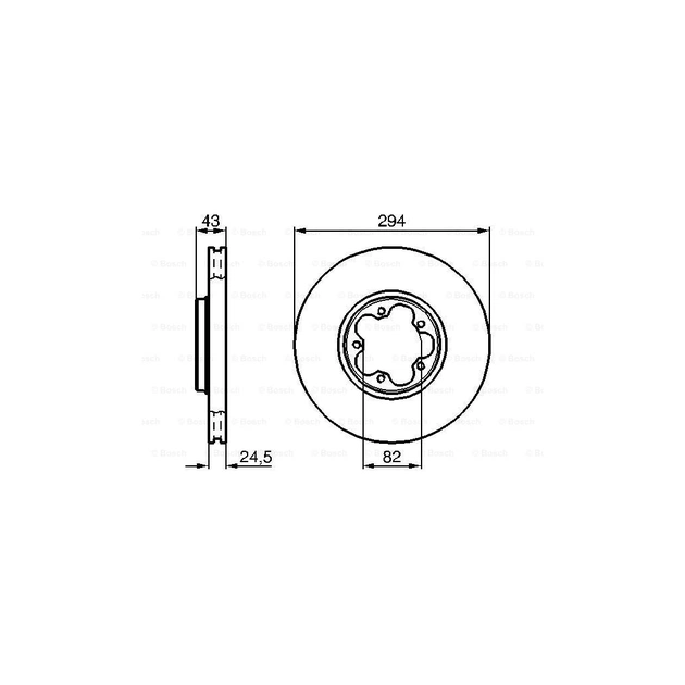 Гальмівний диск Bosch 0 986 478 303 - picture 5