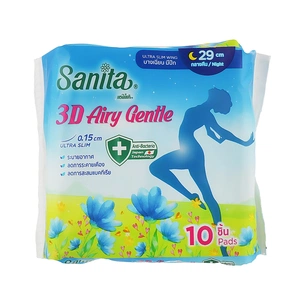Гігієнічні прокладки Sanita 3D Airy Gentle Ultra Slim Wing 29 см 10 шт. (8850461090841) зображення 1