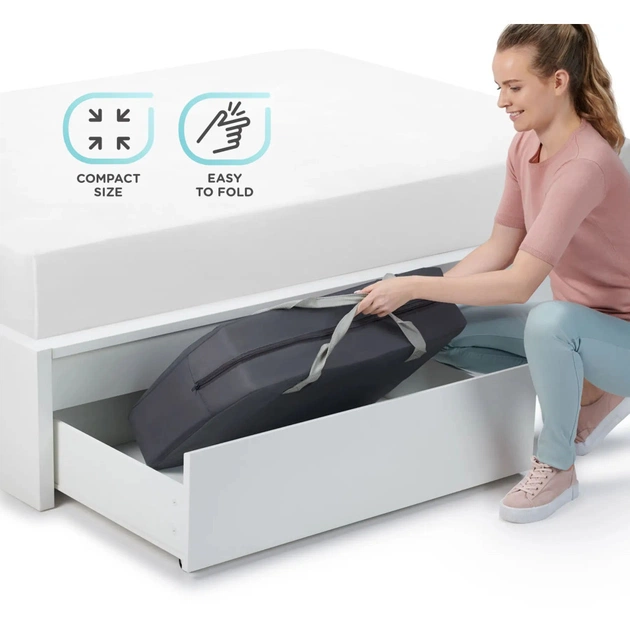 Ліжечко Kinderkraft манеж 2 в 1 Movi Pink (5902533918430) - изображение 5