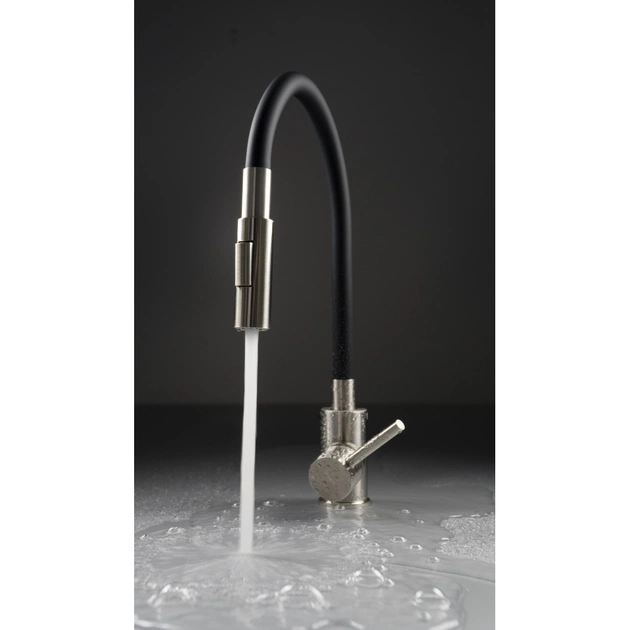 Мойка кухонная Deante Leda, мийка ZRD_2113 + зміш. BOC_B740, графіт (ZRDG2113) - изображение 5