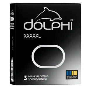 Презервативи Dolphi XXXXXL 3 шт. (4820144770777) изображение 1