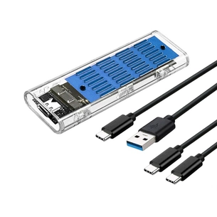 Кишеня зовнішня Dynamode M.2 SSD NVMe/SATA combo ч-з USB3.2 GEN2 Type-C (DM-CAD-SSD09) зображення 1
