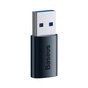 Перехідник USB 3.1 M to USB-C F blue Baseus (ZJJQ000103) - зменшене зображення 2