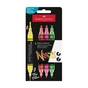 Набор маркеров Faber-Castell акриловые двусторонние Black Edition Shake & Paint Neon Acrylic Marker, 4 неоновых цвета (33105) - уменьшенное изображение 1