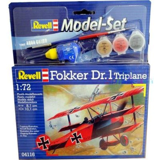 Збірна модель Revell Літак Fokker DR.1 Triplane 1:72 (64116) - изображение 1