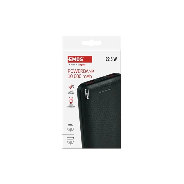 Батарея універсальна EMOS 10000mAh AlphaQ3, 22.5W, black (B0571B) - picture 10