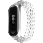Ремінець до фітнес браслета XoKo Decorative для Xiaomi Mi Band 3/4 Silver (XK-XM-NG-Silver) - зменшене зображення 1