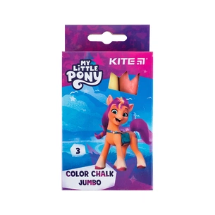 Крейда Kite кольорова Jumbo My Little Pony, 3 кольори (LP24-077) зображення 1