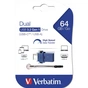 USB флеш накопичувач Verbatim 64GB Dual USB Drive USB 3.0/Type-C (49967) - зменшене зображення 2