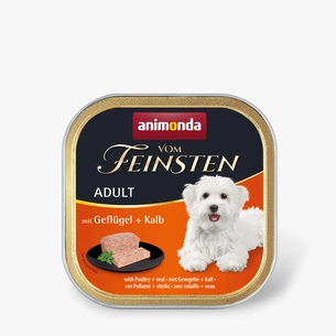 Консерви для собак Animonda Vom Feinsten Adult with Poultry + Veal 150 г (4017721826105) зображення 1
